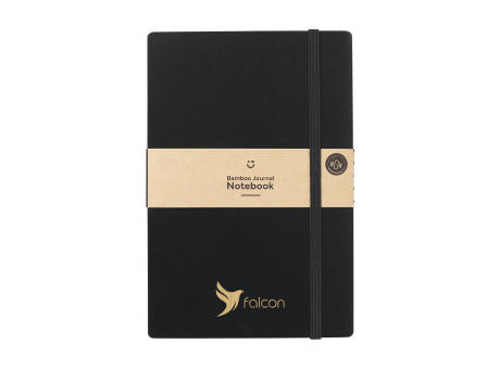 Bamboo Journal Naked Spine Notebook Black A5 Notizbuch