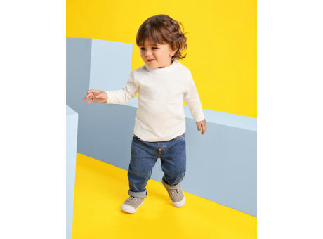 LANGÄRMLIGES T-SHIRT BABY S/6 MONATE WHITE