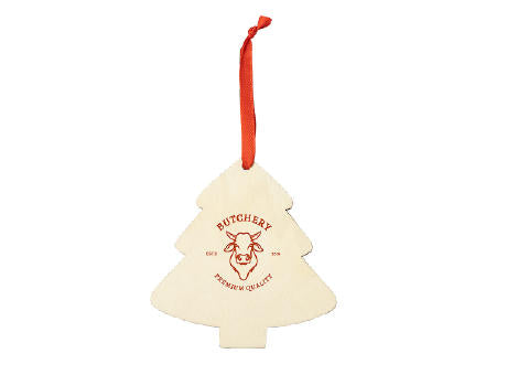 JINGLE Weihnachtsdekorationen aus Holz, Weihnachtsbaum