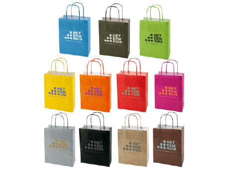 Papierentasche farbig,  240x120x310 mm