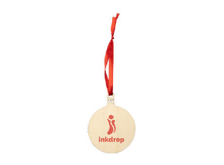 JINGLE Weihnachtsdekorationen aus Holz, Ball