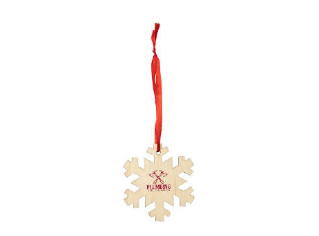 JINGLE Weihnachtsdekorationen aus Holz, Schneeflocke