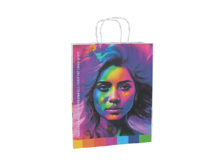 Papiertasche weiß oder ecru 240x320x110 mm