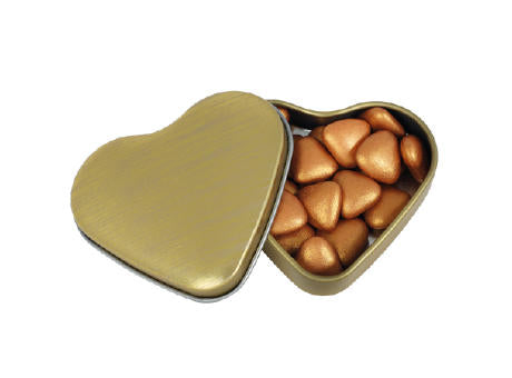 Blechdose Herz mit standardfüllung mit ca. 24 g Fruchtherzen (HERGESTELLT IN DEN NIEDERLANDEN)