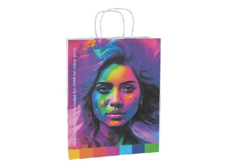 Papiertasche weiß oder ecru 320x420x110 mm