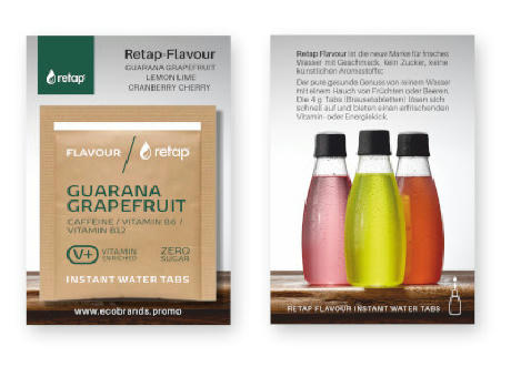 RETAP - Flavour Card im Kundendesign mit 1 Flavour