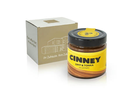 CINNEY - Aufstrich 250g m. Etikett auf Glasdeckel