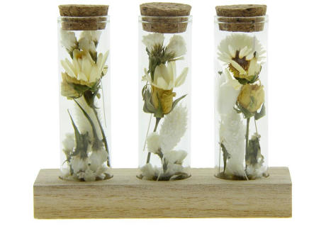 Dried Flowers - Trio tube & wood