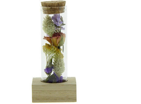 Dried Flowers - Single tube & wood