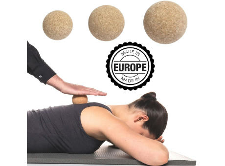 Massageball / Faszienball aus Kork, 5cm, "Made in Europe"