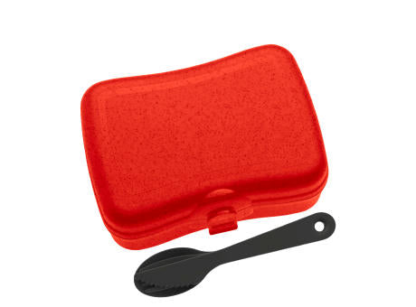 KOZIOL BASIC READY Lunchbox-Set + Besteck-Set