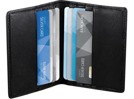 RFID Leder-Etui in kompaktem Format für bis zu 8 Karten
