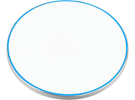 Wireless Charger 10 Watt mit eloxierter Aluminiumschale und leuchtendem Rand