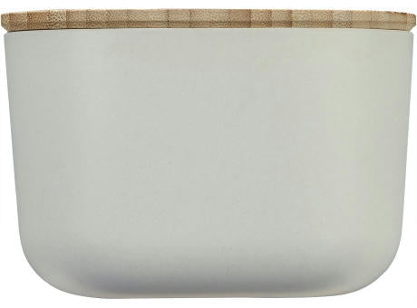 Ökologische Lunchbox aus recyclebarem PLA mit Bambusdeckel