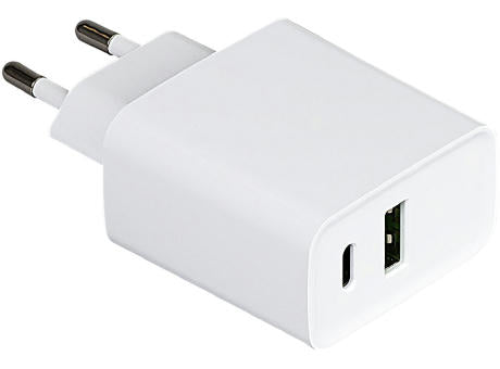 Ladegerät mit 20W Power Delivery und Quick Charge für USB-A und USB-C