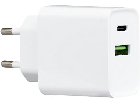 Ladegerät mit 20W Power Delivery und Quick Charge für USB-A und USB-C