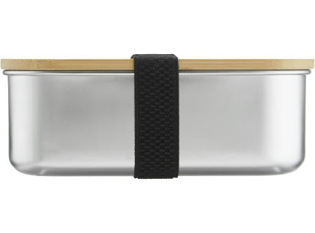 Lunchbox 1350 ml aus Edelstahl mit Bambus-Deckel