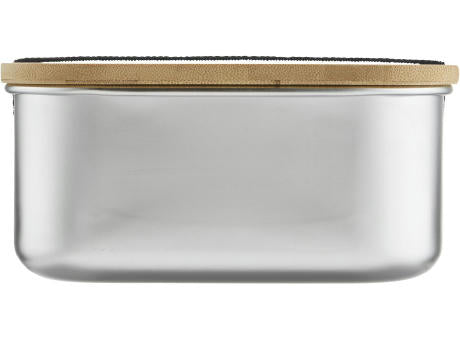 Lunchbox 1350 ml aus Edelstahl mit Bambus-Deckel
