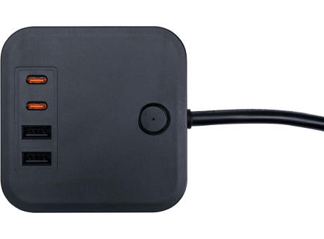 PLUG Steckerwürfel mit Schukosteckdosen und USB 35W PD