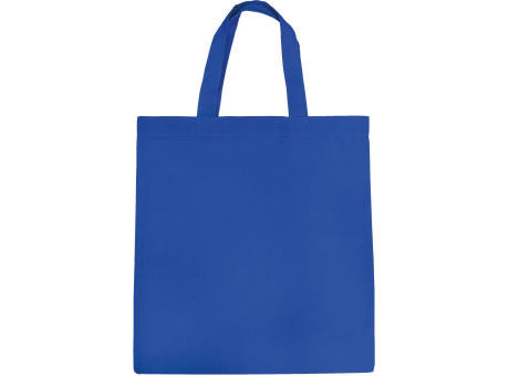 Baumwolltasche royalblau, 2 kurze Henkel
