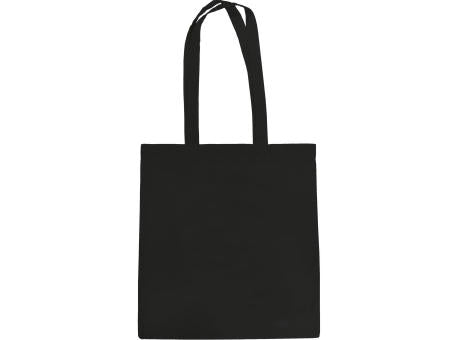 Baumwolltasche schwarz, 2 lange Henkel