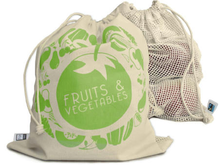 FAIRTRADE-Baumwollbeutel für Obst und Gemüse