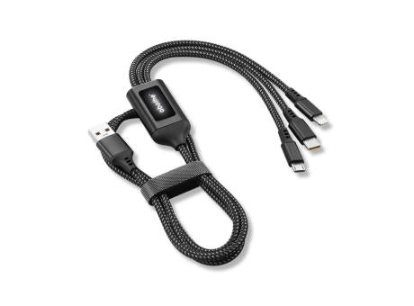 MagCable 5in1 LED "braided" Schnelllade- und Datentransferkabel USB-Kabel