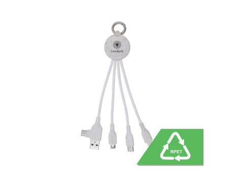 MagCable 5in1 wheat "short" ECO USB-Kabel
