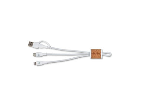 MagCable 4in1 cork short Schnellladekabel
