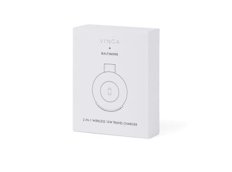 VINGA Baltimore 2-in-1 kabelloser 15W RCS Travel Charger