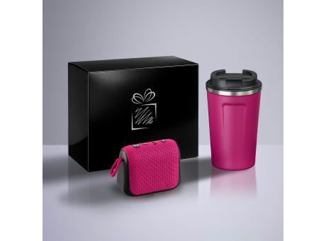 Everyday Set: Nordic-Thermobecher 350 ml & kabelloser Lautsprecher