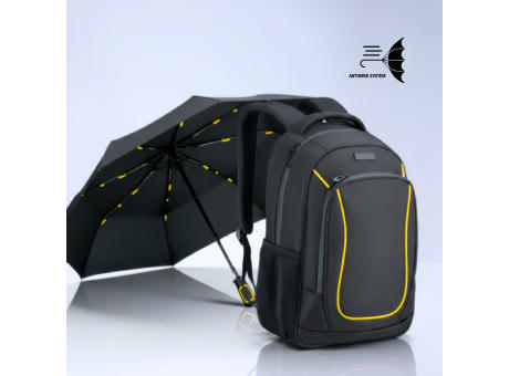Dynamic set: business-rucksack 15” und automatischer regenschirm