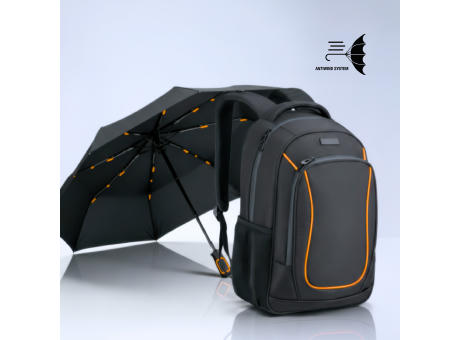 Dynamic set: business-rucksack 15” und automatischer regenschirm