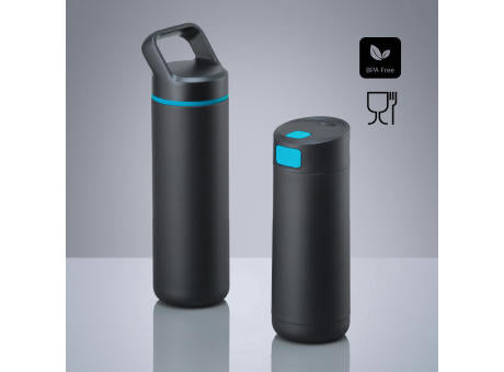 Expedition Set: Kaffeebecher 450 ml & Stahl-Trinkflasche 650 ml