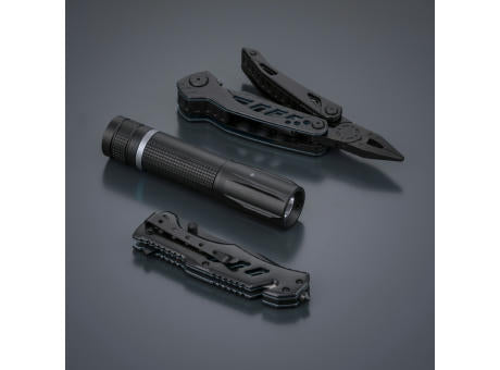 Multitool, Rettungsmesser & kleine Taschenlampe