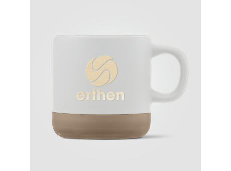 Terra - 350 ml Keramiktasse mit Tonbasis