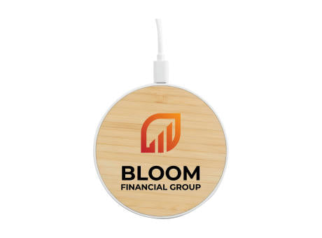 Bamboo 15W Wireless Fast Charger Schnelladegerät