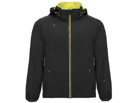 SIBERIA SOFTSHELL S/XS BLACK/LIME PUNCH