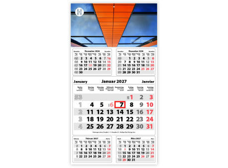 5-Monats DIN A3 Kalender "Five"