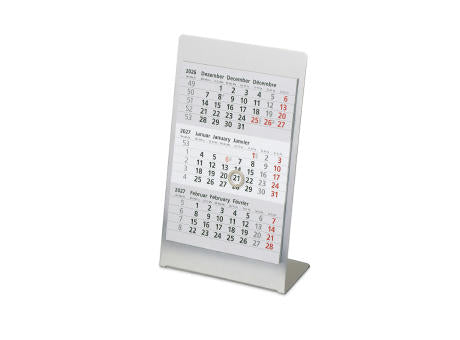 Aufstellkalender Edelstahl, 1 Jahr