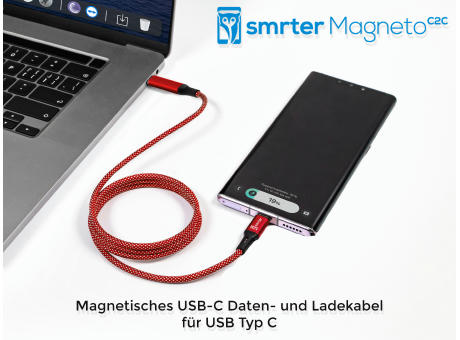 smrter Magneto C2C | magnetisches USB-C Daten- und Ladekabel