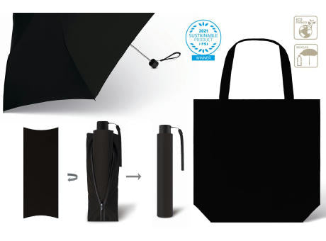 Taschenschirm SCHIRM & SHOPPER RPET