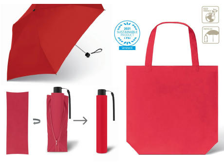 Taschenschirm SCHIRM & SHOPPER RPET