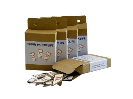 Smiley Büroklammer in Blisterverpackung