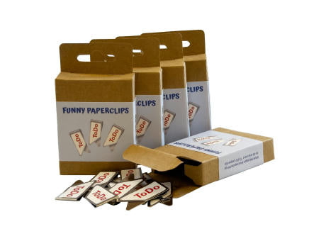 Smiley Büroklammer in Blisterverpackung
