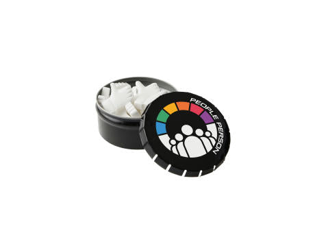 Mini Klick-Klack Dose mit Pfefferminzform