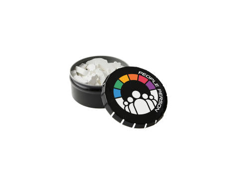 Mini Klick-Klack Dose mit Pfefferminzform