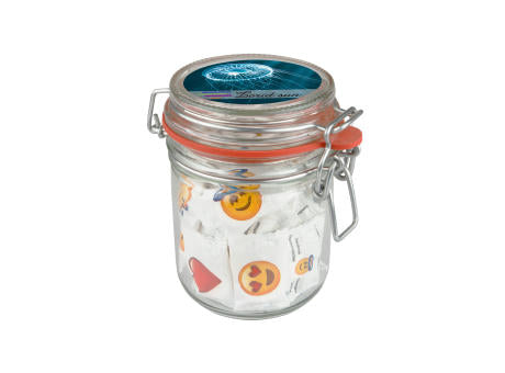 Maxi Weckglas 0,4 Liter, mit Süßigkeiten