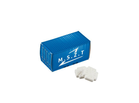 Mit Pfefferminz gefüllte Containerbox