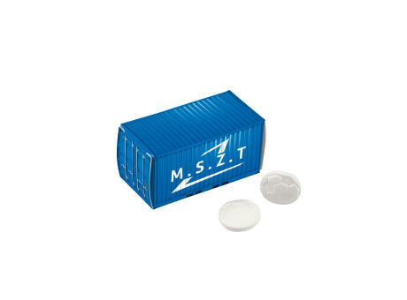 Mit Pfefferminz gefüllte Containerbox